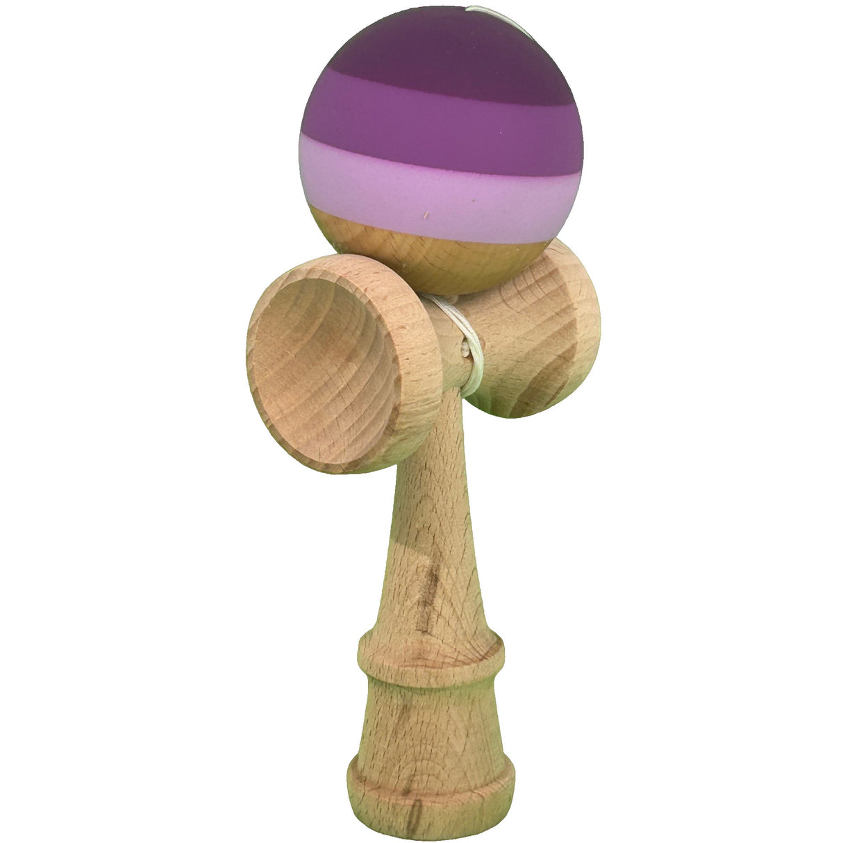 Jucarie Interactiva Kendama Profesionala, Vivimall, din Lemn, 18 x 7 x 6 cm, Joc de Indemanare pentru Copii si Adulti, Multicolor Purpuriu Mov Lila - vivimall.ro