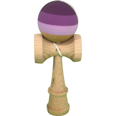 Jucarie Interactiva Kendama Profesionala, Vivimall, din Lemn, 18 x 7 x 6 cm, Joc de Indemanare pentru Copii si Adulti, Multicolor Purpuriu Mov Lila - vivimall.ro