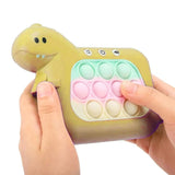 Jucarie Interactiva Pop It Whack A Mole, Tip Consola, Anti-Stres, 4 Moduri De Joc, Din Abs Si Silicon, +3 Ani - vivimall.ro