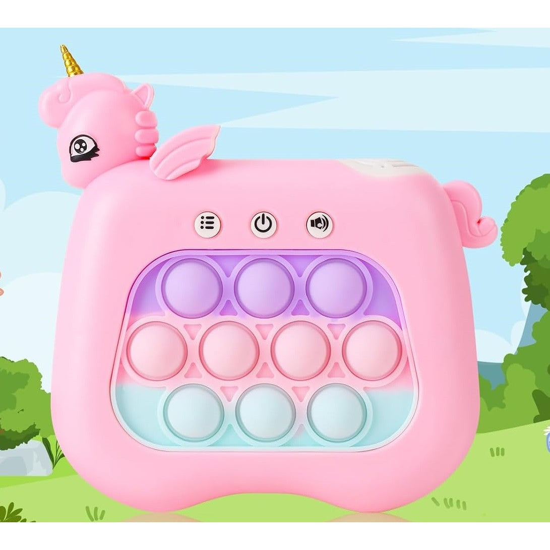Jucarie Interactiva Pop It Whack A Mole, Tip Consola, Anti-Stres, 4 Moduri De Joc, Din Abs Si Silicon, +3 Ani - vivimall.ro