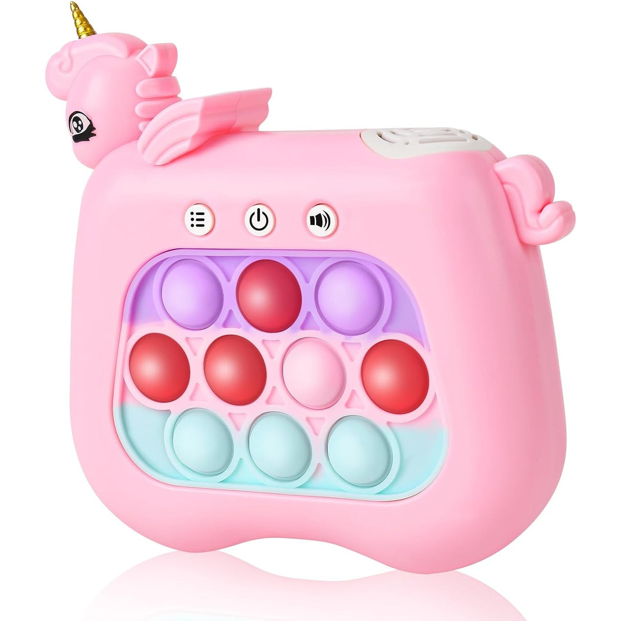Jucarie Interactiva Pop It Whack A Mole, Tip Consola, Anti-Stres, 4 Moduri De Joc, Din Abs Si Silicon, +3 Ani - vivimall.ro