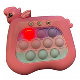 Jucarie Interactiva Pop It Whack A Mole, Tip Consola, Anti-Stres, 4 Moduri De Joc, Din Abs Si Silicon, +3 Ani - vivimall.ro