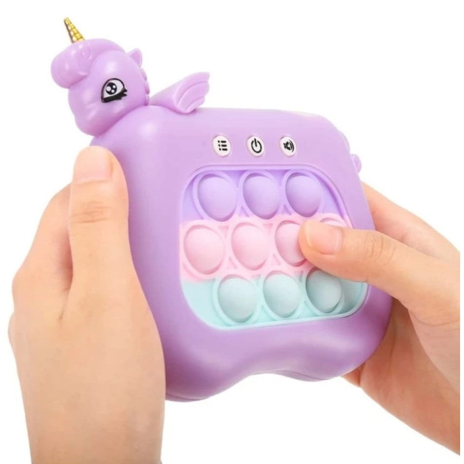 Jucarie Interactiva Pop It Whack A Mole, Tip Consola, Anti-Stres, 4 Moduri De Joc, Din Abs Si Silicon, +3 Ani - vivimall.ro