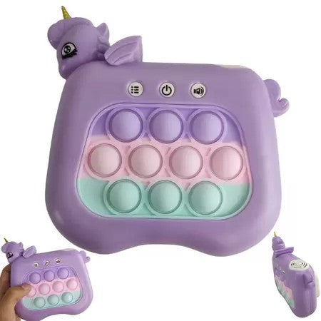 Jucarie Interactiva Pop It Whack A Mole, Tip Consola, Anti-Stres, 4 Moduri De Joc, Din Abs Si Silicon, +3 Ani - vivimall.ro