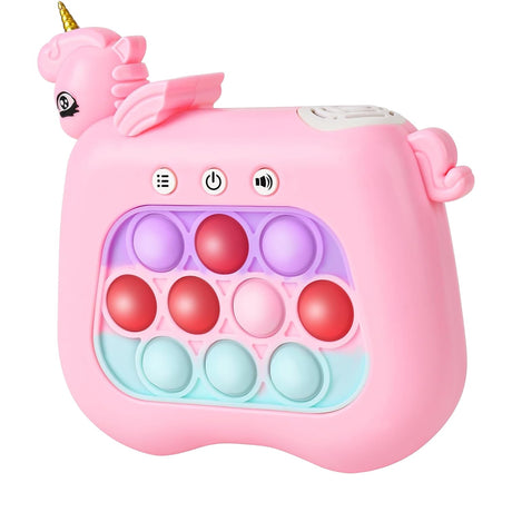 Jucarie Interactiva Pop It Whack A Mole, Tip Consola, Anti-Stres, 4 Moduri De Joc, Din Abs Si Silicon, +3 Ani - vivimall.ro