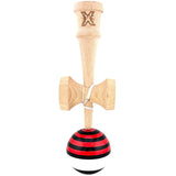Kendama X Originala, Profesionala, Vivimall, din Lemn, Super Sticky, 18 cm, Rosu/Negru/Alb - vivimall.ro