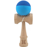 Kendama X Originala, Profesionala, Vivimall, din Lemn, Rubber Grip, 18 cm, Albastru/Bleu - vivimall.ro