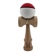 Jucarie Kendama X Originala, Profesionala, Vivimall, din Lemn, Rubber Grip, 18 cm, Rosu/Alb - vivimall.ro