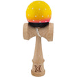 Kendama X Originala, Profesionala, Flippy, din Lemn, Super Sticky, 18 cm, Galben/Roz/Negru - vivimall.ro