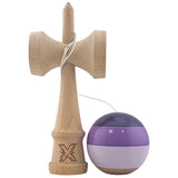 Kendama X Originala, Profesionala, Vivimall, Super Sticky din Lemn, 18 cm, Purpuriu/Mov/Lila - vivimall.ro