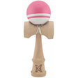 Jucarie Kendama X Originala, Profesionala, Flippy, Super Sticky din Lemn, 18 cm, pentru Copii si Adulti, Roz/Alb - vivimall.ro