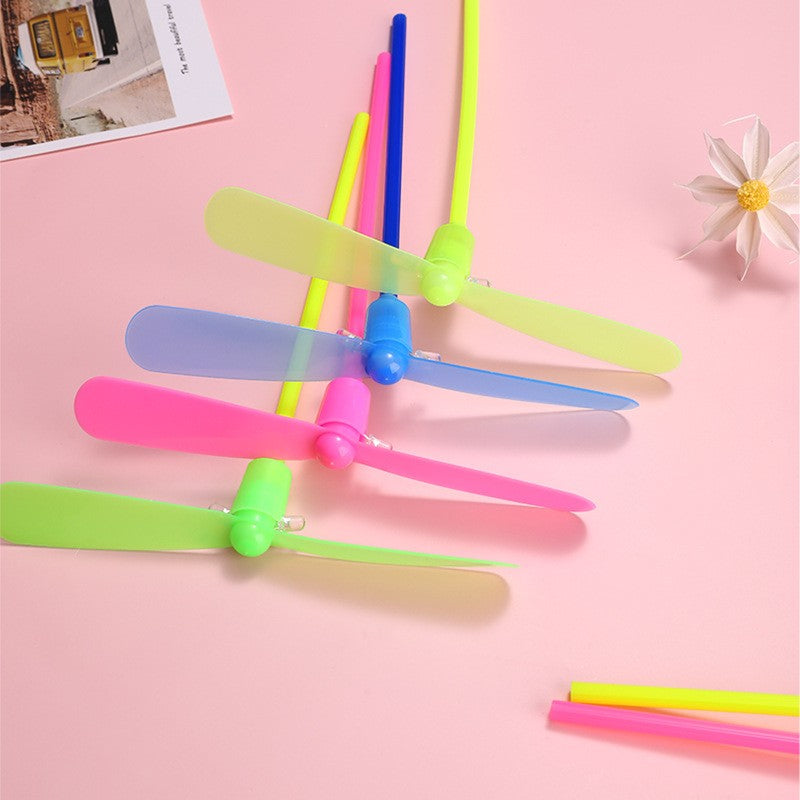Set 4 Jucarii Libelula Zburatoare, Distractive Pentru Copii, Aruncatoare Manuale Din Plastic, Cu Lumini - vivimall.ro