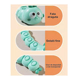 Jucarie Mecanica Pentru Copii Omida Haioasa, Cu Cheita, Distractiva, Se Taraste, Se Misca, 15 X 4 Cm - vivimall.ro