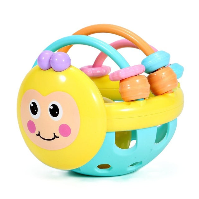 Jucarie Minge pentru Bebelusi, Vivimall, pentru Dentitie, Interactiva, 0-12 Luni, Galben-Multicolor - vivimall.ro