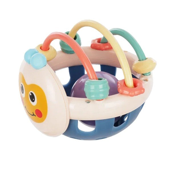 Jucarie Minge Pentru Bebelusi, Pentru Dentitie, Interactiva, 0-12 Luni, Roz-Multicolor - vivimall.ro