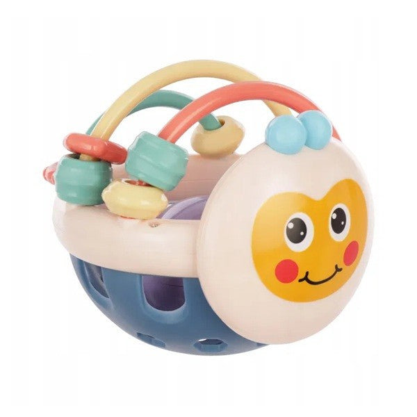 Jucarie Minge Pentru Bebelusi, Pentru Dentitie, Interactiva, 0-12 Luni, Roz-Multicolor - vivimall.ro
