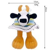 Jucarie Moale de Plus Italian Brainrot, Flippy, cu Agatatoare, Model Vaca Saturno Saturnita, Jucarie Moale pentru Copii, 23 x 17 cm, Albastru deschis - vivimall.ro