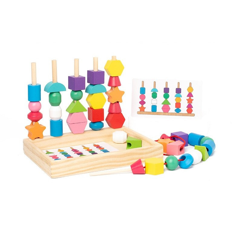 Jucarie Montessori De Sortat, Din Lemn, Forme Geometrice,+3 Ani, 25 De Piese