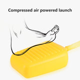 Jucarie pentru Copii, Vivimall, Lansator de Rachete cu Piciorul, Un Lansator, 3 Rachete Fara Lumini, 3 Aircrafts, 42x36 cm, Multicolor - vivimall.ro