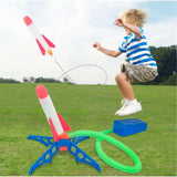 Jucarie pentru copii, Vivimall, lansator rachete cu piciorul, 3 rachete fara lumini - vivimall.ro