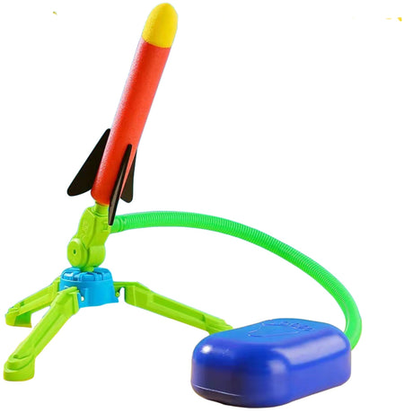 Jucarie Pentru Copii, Lansator Rachete Cu Piciorul, Un Lansator, 3 Rachete, Fara Lumina, Model 2 - vivimall.ro