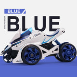 Jucarie Pentru Copii, Masina Cu Extensie De Motocicleta 2 In 1, Albastra