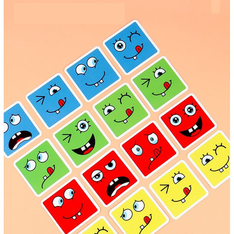 Cub educativ din lemn Montessori 64 carti | LearnCube - vivimall.ro