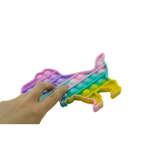 Jucarie Pop it Now &amp; Flip it, Push Bubble Dinozaur Multicolor