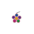 Jucarie Push Pop Bubble Fidget, Pop It, breloc antistres, Floare, Multicolor/Roz - vivimall.ro