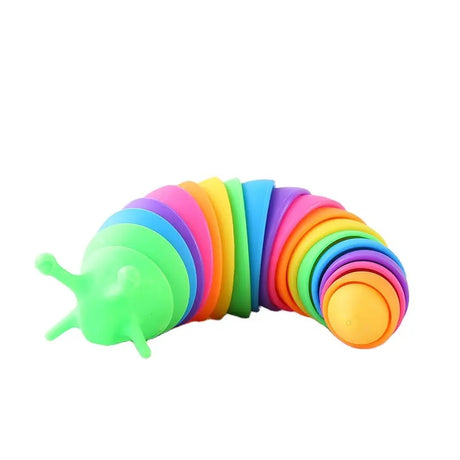 Jucarie Senzoriala Antistres, Fidget Toys, Omida Curcubeu, 18.6 Cm, Functie De Luminat, +3 Ani, Multicolor - vivimall.ro
