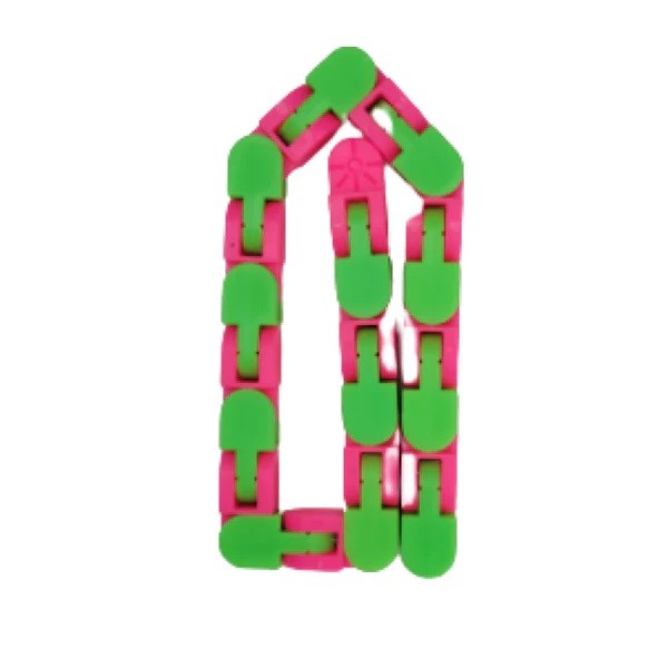 Jucarie Senzoriala Antistres, Fidget Toys, Puzzle De Imbinat Tip Sarpe, 24 Piese, +3 Ani, /Mov