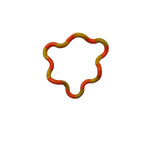 Jucarie Senzoriala Antistres, Flippy, Fidget Twist, cu Miscari Infinite de Decompresie, 2 Culori, Galben/Portocaliu, + 3 ani