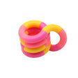 Jucarie Senzoriala Antistres, Fidget Twist, Cu Miscari Infinite De Decompresie, 2 Culori, Galben/Roz, + 3 Ani - vivimall.ro