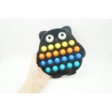 Jucarie senzoriala antistres, Simple Dimple, Bufnita, Multicolor, V2