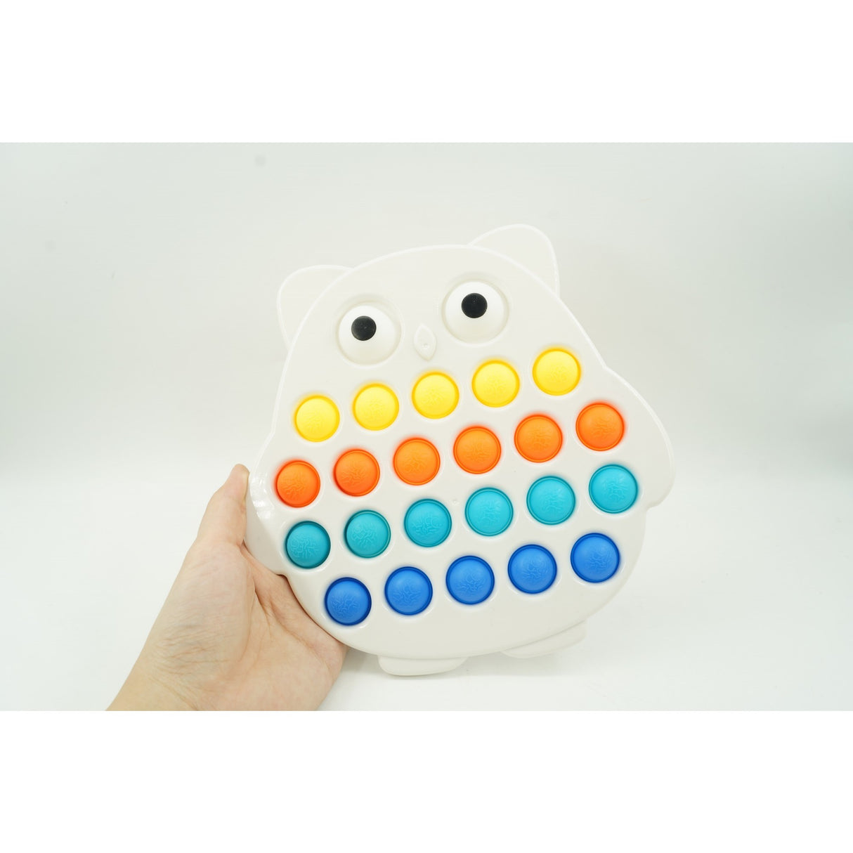 Jucarie senzoriala antistres, Simple Dimple, Bufnita, Multicolor, V3 - vivimall.ro