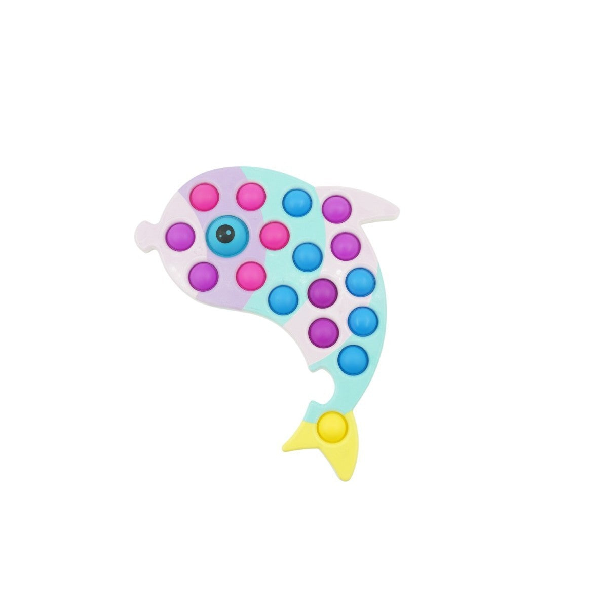 Jucarie Senzoriala Antistres, Simple Dimple, Delfin, Multicolor