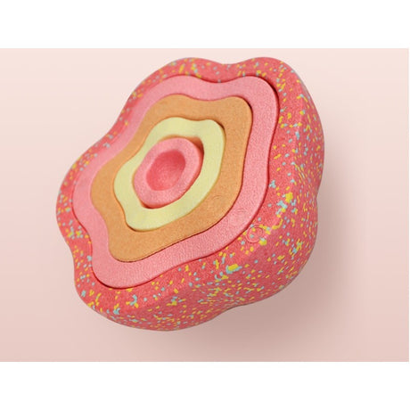 Jucarie Senzoriala de Echilibru, Flippy, Tip Stepping Stones, 5 Piese, din Spuma, pentru Miscare, Sarituri, Prindere, Diametru 28 cm, Model 1, Multicolor - vivimall.ro