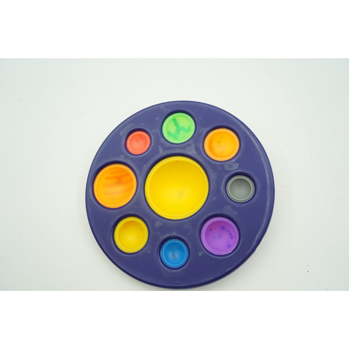 Jucarie Senzoriala Dimple Fidget Toy, Planetariu, Albastru, 18X18 Cm