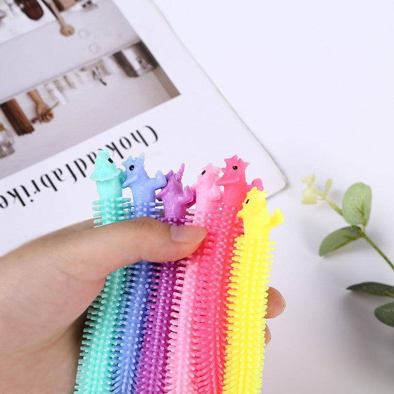 Jucarie Senzoriala Elastica Fidget Noodle, Antistres, Culori Random - vivimall.ro