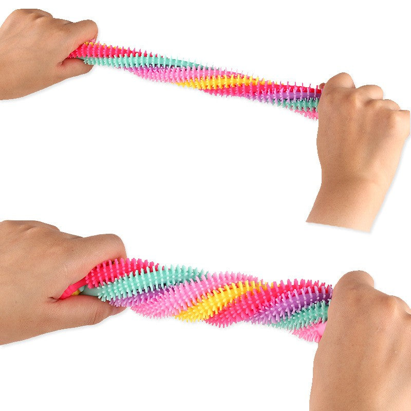 Jucarie Senzoriala Elastica Fidget Noodle, Antistres, Culori Random - vivimall.ro
