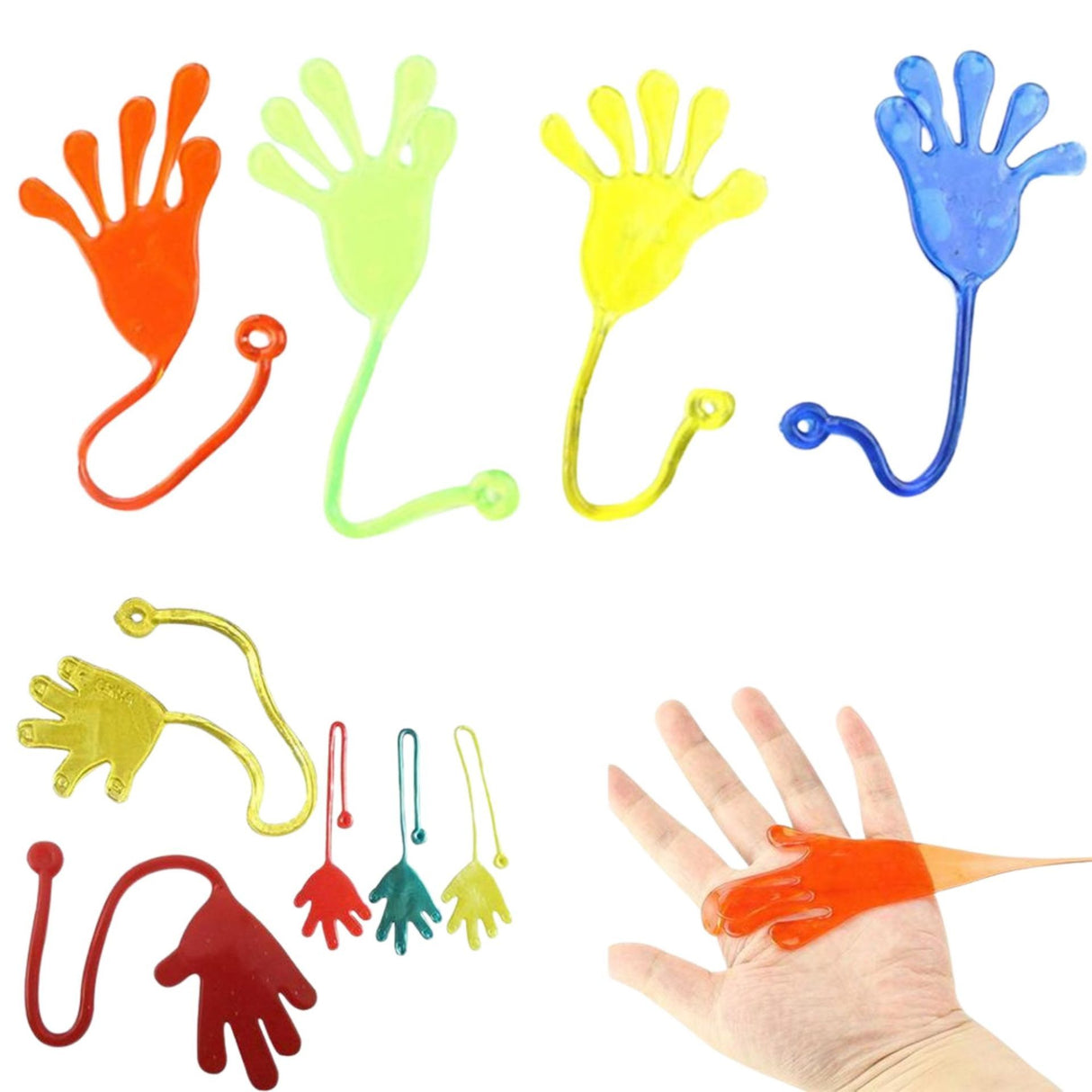 Jucarie Senzoriala Elastica, Flippy, Model Brat Elastic , Jucarie de Indemanare si Distractie pentru Copii, 1 Bucata, Tactila pentru Copii, 20 x 7 cm, Galben