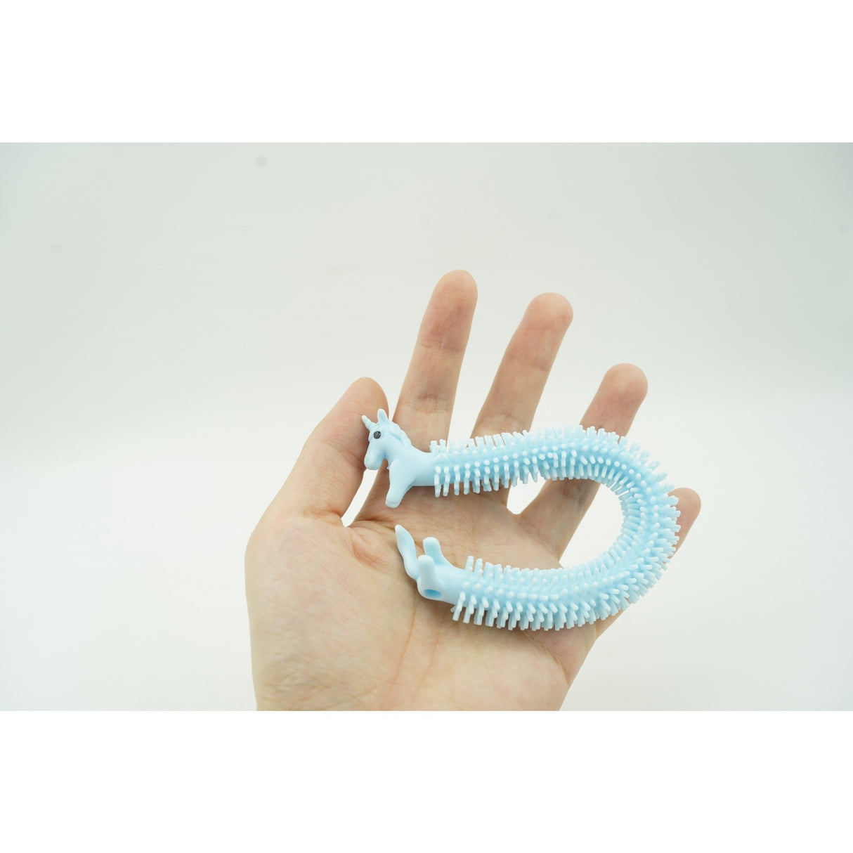 Jucarie Senzoriala Superelastica, Antistres, Fidget Toy, Unicorn Noodles, Albastru