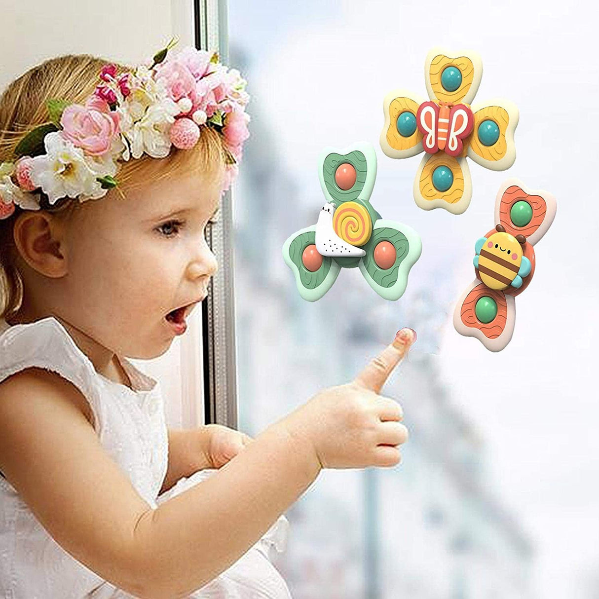 Jucarie Spinner Pentru Copii Cu 3 Laturi, Spinimals Premium Melc