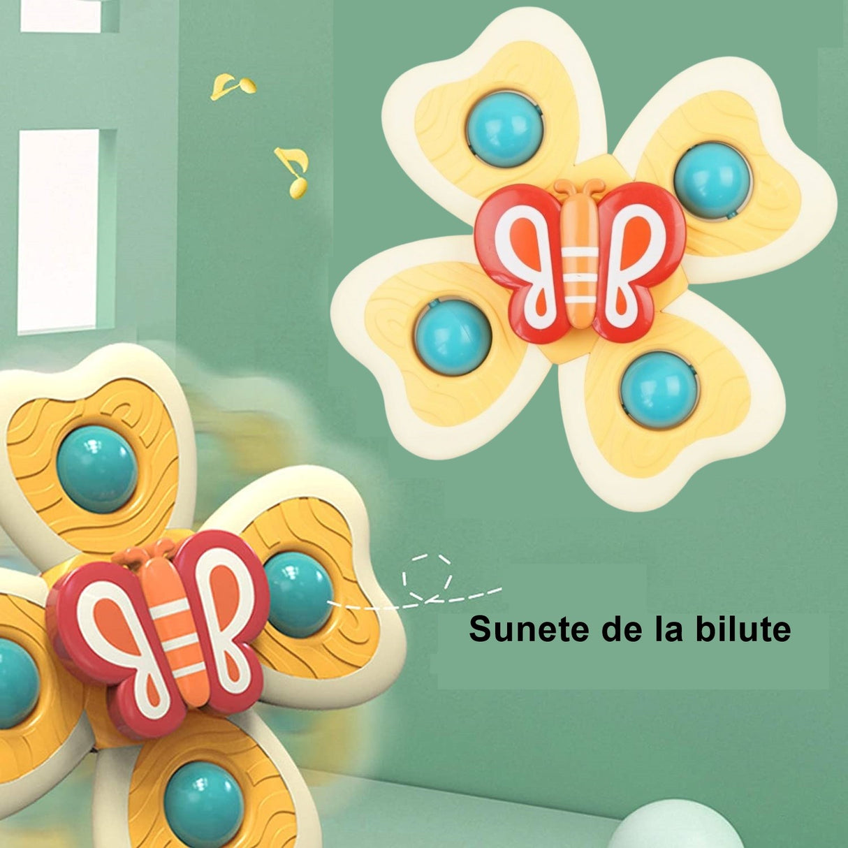 Jucarie Spinner Pentru Copii Cu 4 Laturi, Spinimals Fluture