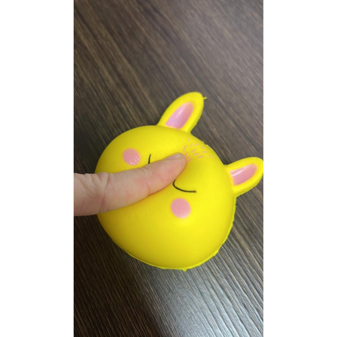 Jucarie Squish Toy Flippy, model pisica galbena