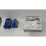 Jucarie Transformabila 2in1, Flippy, Silver Wing Flying Dragon, Masina/Dragon, Atractie Magnetica, +6 Ani, din ABS, Albastru - vivimall.ro