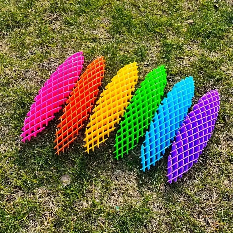 Jucarie Worm Fidget De Decompresie, Anti Stres, Dimensiune Compacta 10 Cm, Dimensiune Extinsa 24.5 Cm - vivimall.ro