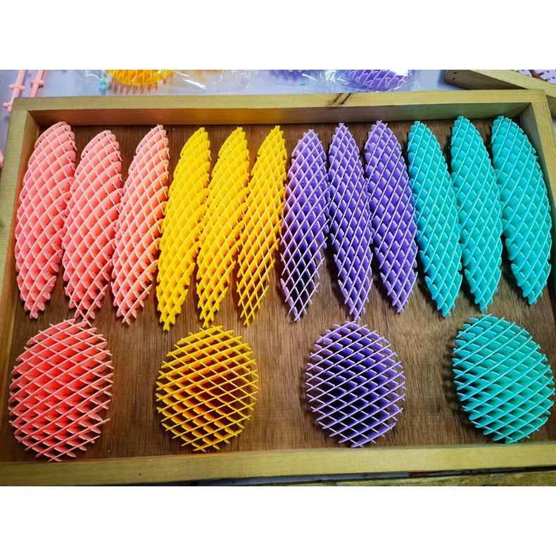 Jucarie Worm Fidget De Decompresie, Anti Stres, Dimensiune Compacta 10 Cm, Dimensiune Extinsa 24.5 Cm - vivimall.ro