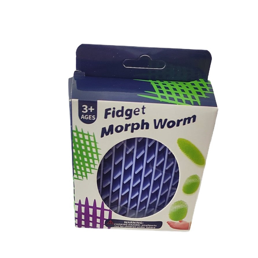 Jucarie Worm Fidget De Decompresie, Anti Stres, Dimensiune Compacta 10 Cm, Dimensiune Extinsa 24.5 Cm - vivimall.ro