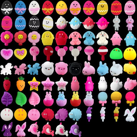 Jucarii Senzoriale Fidget Toy Squishy, Flippy, Anti-Stres, +3 Ani. Model Tematic Paste, Multicolor